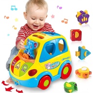 Baby Toys for 1 Year Old Boy Girl Gift Musical Bus Baby Toys 6-12-18 Months Toddler Early Learning M