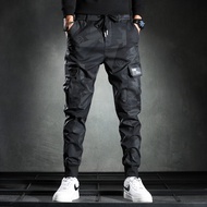 HY Cargo Pants Men Camouflage Casual Pants Mens Spring and Autumn Thin New Slim Korean Version of El