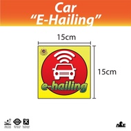 E-Hailing | Sticker | Static Cling | Car | Kereta | JPJ Size | Tahan Lama | Kalis Air