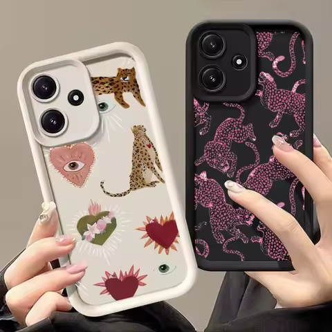 Leopard Cat Case For VIVO V50 V40 Lite V30 V29 V23 V25 V30E V27E V29E V23E V25E V11 V19 V21 V11i Z3 