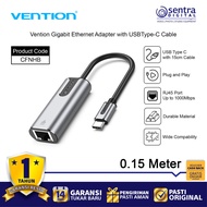Vention USB Type C to Gigabit Ethernet RJ45 Built in 15cm Cable Gray - CFNHB