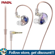 FAAEAL Lafitear LM5 Hifi Earphone 1DD Dynamic Music IEM Headphone Customized 3D Shell Colorful Earbu