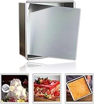 Red-Ni Anodized Aluminum Square Cheesecake Pan Chiffon Cake Mold Baking Mould with Removable Bottom 