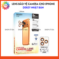 Lens Dekey Nhật Bản bảo vệ camera cho iPhone 17 Pro Max/ 16 Plus / 15 Pro Max / 15 Pro / 14 Pro Max/