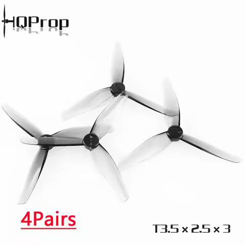 4Pairs HQProp T3.5X2.5X3 3.5inch Propeller 3525 1.5mm Shaft 3-Blade Props For iFlight iH3 RC DIY FPV