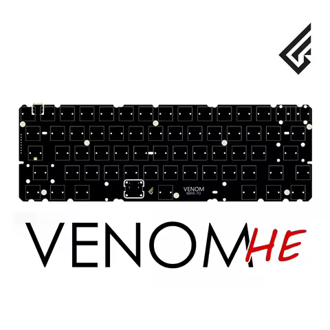 Geonworks Venom 60 HE Keyboard PCB 6.25U/7U Space Customized PCB for GH60 Tofu60 Holy60 PC Office Ga