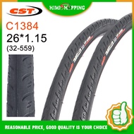 1PC CST MTB bicycle tyres C1384 26-inch mountain bike tires 26 * 1.15 Not Fold anti-skid wear-resistant tire inner tube Bike Accessories
