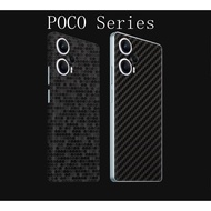 POCO F6 F5 F5 PRO F4 F4 GT POCO SERIES Xiaomi all Model Carbon Fiber Honeycombs Matrix Black Custom 