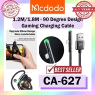 Mcdodo CA-627 Data Cable 2A Charging Cable Gaming Cable LED Light Cable 90 Degree Cable Mcdodo CA-62