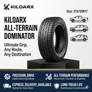 Durable KILOARX 215/55R17 Fuel Efficient Tire, Tyre Valve Cap Car, Max Traction and Honda Tyre Cap.