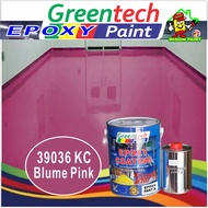 39036KC BLUME PINK ( 5L ) Epoxy Floor Paint Coating ( GREENTECH EPOXY ) 5L (Cat Lantai quality / mici / nippon PAINT99