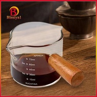[Blesiya1] Espresso Measuring Glass Jug Cup Measuring Pitcher Accurate Scale