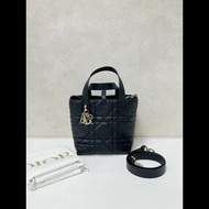 Dior 黑金toujours
藤格紋牛皮豎版nano購物袋