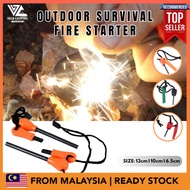 VELOCITYHQ Outdoor Survival Fire Starter Ferro Rod Magnesium Flint Stone Pemetik Api Camping Gear