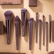 TEXAMO Brush Make Up Halal Nut-Brown Makeup Brush Foundation Brush Loose Powder Blush Contour Eyesha