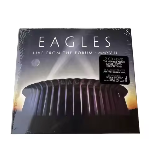 Rock band Eagles Music CD Live From The Forum MMXVIII Album 2pcs Music Record 1pcs DVD Walkman Car S