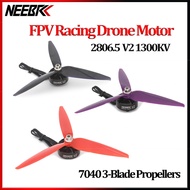 NEEBRC 2806.5 1300KV V2 Brushless motor 3-6S With 7040 Propeller For 6/7inch FPV Racing Drone RC mul