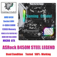 ASRock B450M Steel Legend Motherboard AMD B450 AM4 DDR4 M.2 Micro ATX for Ryzen