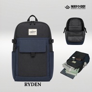 Way&Go RYDEN Urban Laptop Backpack - Waterproof Men'sWanita for School, College, and Work