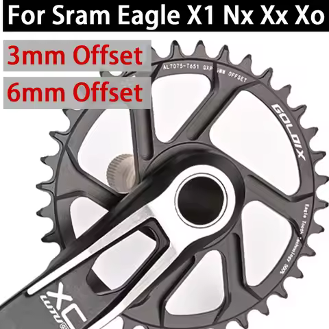 3bolt Chainring For Sram Direct Mount 0mm 3mm 6mm Offset 3 Bolt Narrow Wide Crown 34t 36t 36 38 38t 