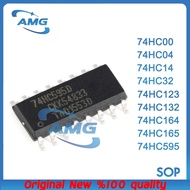 5PCS 74HC595, 74HC165, 74HC164, 74HC132, 74HC123, 74HC32, 74HC14, 74HC04, 74HC00 SOP shift register