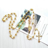 LANZ catholic golden pearl rosary rosary catholic