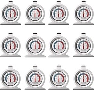 Refrigerator Thermometer, 20~20°C(-20~80°F) Refrigerator Freezer Thermometer, Large Dial Thermometer, Accuracy ±2°C, Hanging or Stable Place Thermometer for Fridge, 12-Pack