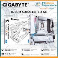 Gigabyte B760M AORUS ELITE X AX Motherboard - Intel B760 (LGA 1700) / DDR5 / Wi-Fi 6E / m-ATX