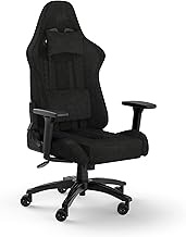 Corsair TC100 Relaxed Fabric Gaming Chair, Nylon, Black, One Size