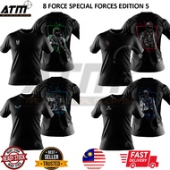 Microfiber Silkscreen Round neck short Sleeve Tactical T-Shirt Special air service Paskau Pask