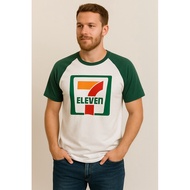Round Neck T-Shirt With 7-11 Pattern Chang Beer Red Bull