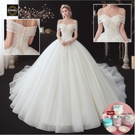 wedding dress gown France Thin Starry sky wedding gown white Party dress