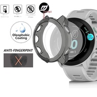 Protective shell for Garmin Forerunner 55 Case,Soft TPU case  Tempered Glass Film Garmin Forerunner 