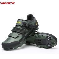 Santic New Cycling Shoes Bicycle Mountain Lock Shoes Nylon Bottom SPD Compatible Bicycle Mountain Bike Cycling Shoes