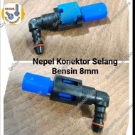 8mm Fuel Pump Injector Hose Connector 8mm Gasoline Hose Connector Nipple