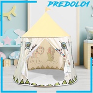 [Predolo1] Kids Play Tent Prince Castle Tent Indoor Outdoor Tent Portable Foldable Playroom Teepee Castle Tent for Barbecues Picnics