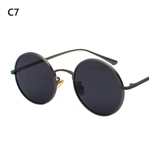 Metal Frame UV Protection Circle Glasses Circle Glasses Steampunk Sunglasses Round Sunglasses Vintag