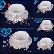 GREATMY Bridal Hair Comb Handmade Crystal Peals Wedding Hair Ornaments