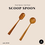 JT310. Teak Wood Serving Spoon/ Scoop Spoon/ Wooden Spoon/ Coffee Scoop