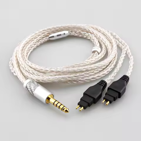 16 Core 99% Silver Plated 2.5mm 3.5mm XLR Balanced Earphone Cable For HD580 HD600 HD650 HDxxx HD660S