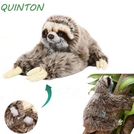 QUINTON Stuffed Sloth Toy Stuffed Animals Lifelike Cute Three Toed 35cm Kids Toy Soft Plush Sloth