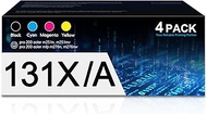131X 131A Toner Cartridge 4-Pack High Yield Compatible for HP 131A CF211A CF212A CF213A 131X CF210X
