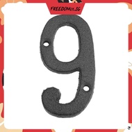 [Freedom01.sg]  2021 Creativity Floating Modern Gate Digits 0 to 9 House Number Tag Numeral Door Plaque House Drawer Sign Plating Home Office Sticker Address Door Label