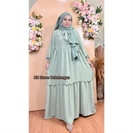 Arumi Dress Gamis Crinkle Airflow Premium Terbaru Busui / Gamis Arumi bahan Cringkel Airflow Premium