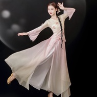 Classical Dance Costume Fan Dance Costume Chinese Dance Practice Costume