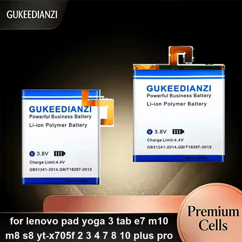 L19D1P31 L16D1P34 L16D1P33 3650-9050mAh For Lenovo Pad Yoga 3 Tab E7 M10 M8 S8 YT-x705f 2 3 4 7 8 10