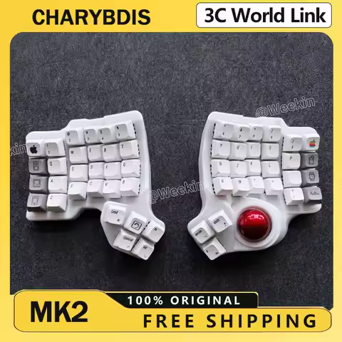 Charybdis Mk2 4x6 Split Keyboard Kit Custom Hotswap Wired Dual-Mode Trackball Mechanical Bluetooth K