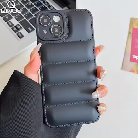 Luxury Down Jacket The Puffer Phone Case For iPhone 17 Air 16 15 14 13 12 11 Pro Max Plus XR XS X Ai