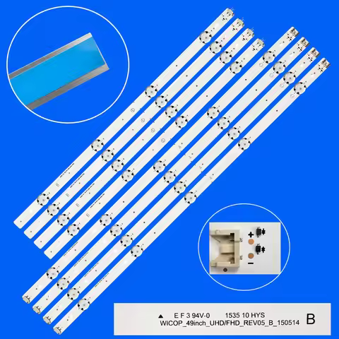 LED Backlight Strip For 49LG61CH 49LF5500 49UF6400 49UF6407 49LF510V 49UF640V 49UH610A 49UH6100 WICO