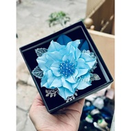 Beautiful flower cluster with leaves and branches - many colors